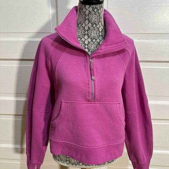 Lululemon Scuba Oversized Half-Zip Hoodie Size M/L Pink $138 - Picture 1 of 5
